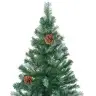 Tehisjõulupuu Koos 300 Led-Iga Roheline 210 Cm Pvc Ja Teras
