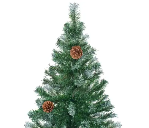 Tehisjõulupuu Koos 300 Led-Iga Roheline 210 Cm Pvc Ja Teras