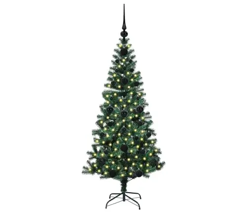 Mākslīgais Led Ziemassvētku Eglīte Zaļa 120Cm Pvc Un Metāls Vidaxl
