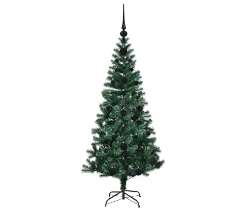 Mākslīgais Led Ziemassvētku Eglīte Zaļa 120Cm Pvc Un Metāls Vidaxl