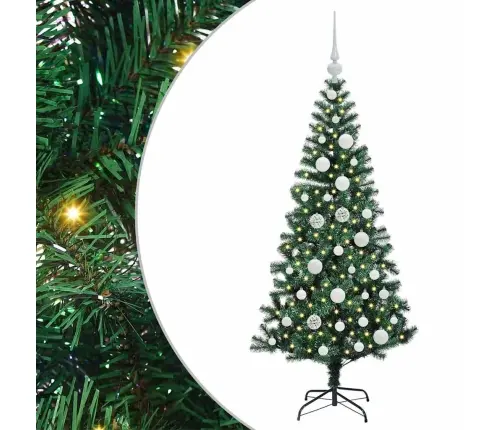 Mākslīgais Led Ziemassvētku Eglīte Zaļa 120Cm Pvc Un Metāls Vidaxl Mākslīgais Led Ziemassvētku Eglīte Zaļa 120Cm Pvc Un Metāls Vidaxl