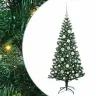 Mākslīgais Led Ziemassvētku Eglīte Zaļa 120Cm Pvc Un Metāls Vidaxl Mākslīgais Led Ziemassvētku Eglīte Zaļa 120Cm Pvc Un Metāls Vidaxl