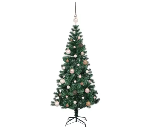 Dirbtinis Prieššventinis Eglutė Su Šviesomis Žalia 150 Cm