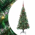 Mākslīgais Led Ziemassvētku Eglīte Zaļa 150Cm Pvc Un Metāls Vidaxl