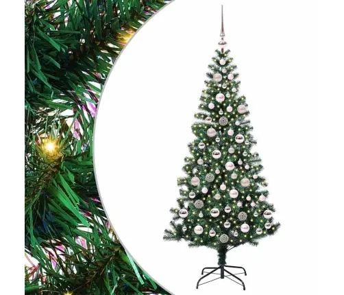 Dirbtinis Prieššventinis Eglutė Su Šviesomis Žalia 180 Cm