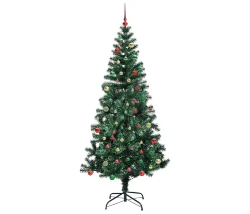 Mākslīgais Led Ziemassvētku Eglīte Zaļa 210 Cm Pvc Un Metāls Vidaxl Mākslīgais Led Ziemassvētku Eglīte Zaļa 210 Cm Pvc Un Metāls Vidaxl