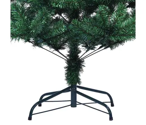 Tehis Pre-Lit Jõulupuu Roheline 240 Cm Pvc Ja Metall