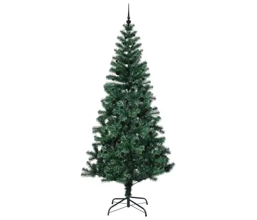Tehis Pre-Lit Jõulupuu Roheline 240 Cm Pvc Ja Metall