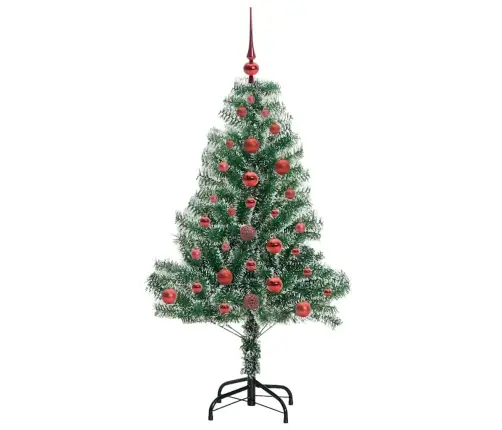 Mākslīgā Ziemassvētku Egle, Sniedziņu Klāta Ar Led Gaismu Vidaxl Mākslīgā Ziemassvētku Egle, Sniedziņu Klāta Ar Led Gaismu Vidaxl