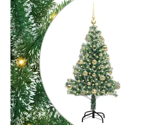 Dirbtinė Kalėdų Eglė Su Sniegu Ir Led Šviesa Su 150 Led 120 Cm