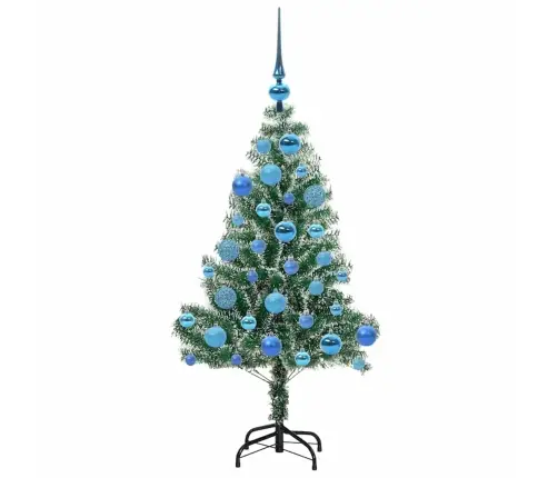 Mākslīgā Ziemassvētku Egle, Sniedziņu Klāta Ar Led Gaismu Vidaxl