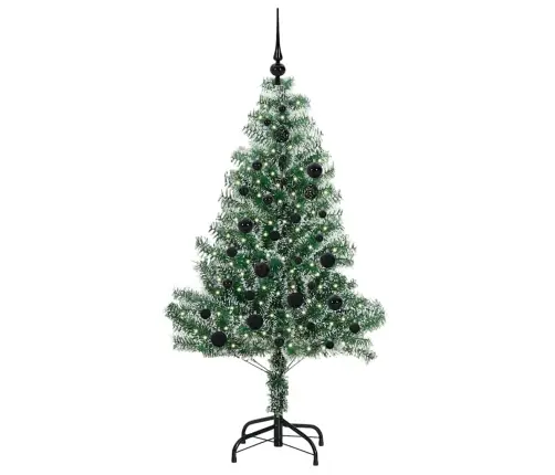 Kunstlik Jõulupuu Lumeja Fluffiga Koos Led-Valgusega 150 Cm