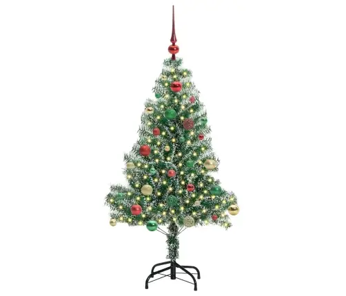 Kunstlik Jõulupuu Lumeja Fluffiga Koos Led-Valgusega 150 Cm