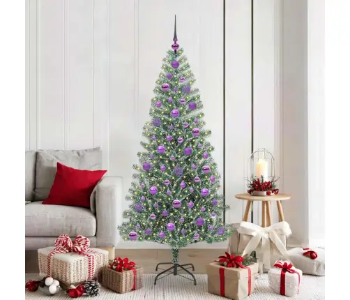 Dirbtinė Kalėdų Eglė Su Sniegu Ir Led Šviesa Su 300 Led 180 Cm