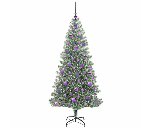 Dirbtinė Kalėdų Eglė Su Sniegu Ir Led Šviesa Su 300 Led 180 Cm