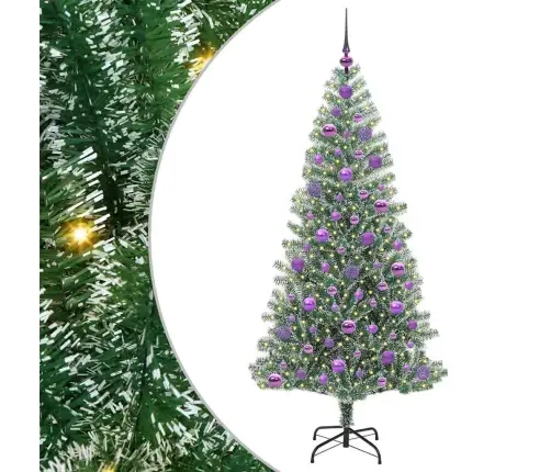 Dirbtinė Kalėdų Eglė Su Sniegu Ir Led Šviesa Su 300 Led 180 Cm