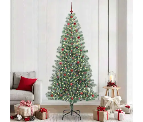 Dirbtinė Kalėdų Eglė Su Sniegu Ir Led Šviesa Su 300 Led 240 Cm