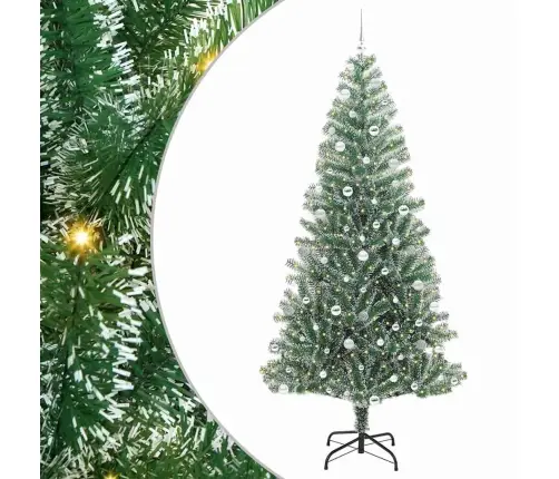 Mākslīgā Ziemassvētku Egle, Sniedziņu Klāta Ar Led Gaismu Vidaxl