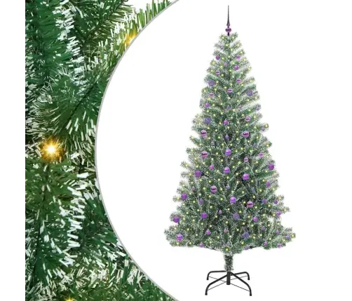 Kunstlik Jõulupuu Lumeja Fluffiga Koos Led-Valgusega 240 Cm