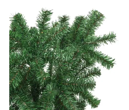 Apgriezts Mākslīgais Iepriekš Izgaismots Ziemassvētku Koks Ar Bumbiņu Komplektu Vidaxl