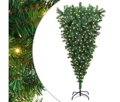 Apverstas Dirbtinis Išanksto Apšviestas Kalėdų Medis 180 Cm