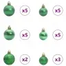 Apgrieztas Mākslīgās Ziemassvētku Eglītes Komplekts Ar Bumbām Vidaxl Apgrieztas Mākslīgās Ziemassvētku Eglītes Komplekts Ar Bumbām Vidaxl