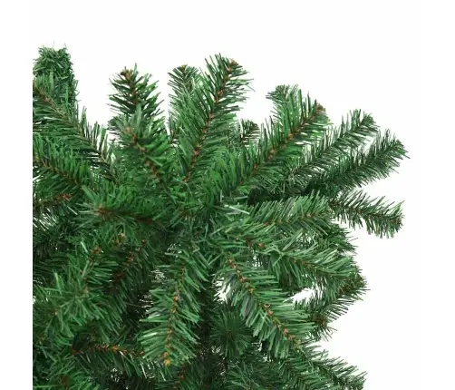 Apgrieztais Mākslīgais Iepriekš Apgaismotais Ziemassvētku Koks Ar Bumbiņu Komplektu Vidaxl