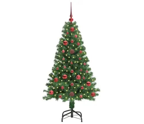 Tehisjõulupuu Roheline 120 Cm Pvc Ja Teras Ja Plast