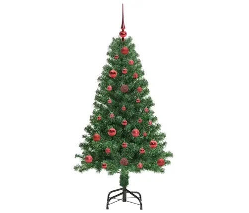 Tehisjõulupuu Roheline 120 Cm Pvc Ja Teras Ja Plast