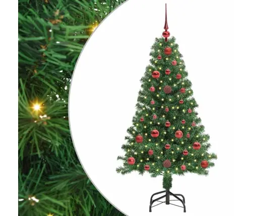 Tehisjõulupuu Roheline 120 Cm Pvc Ja Teras Ja Plast