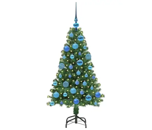 Tehisjõulupuu Roheline 120 Cm Pvc Ja Teras Ja Plast