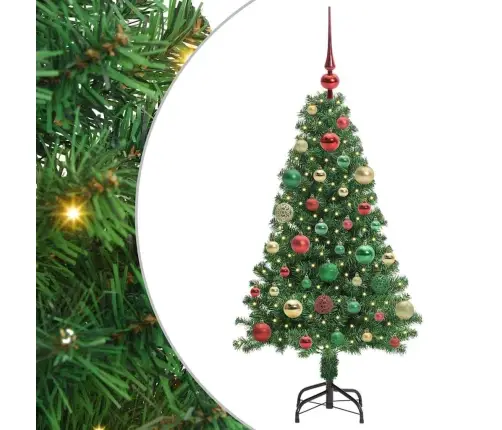 Mākslīgā Ziemassvētku Eglīte Su 150 Led Ar Statīvu Zaļa 120 Cm Vidaxl