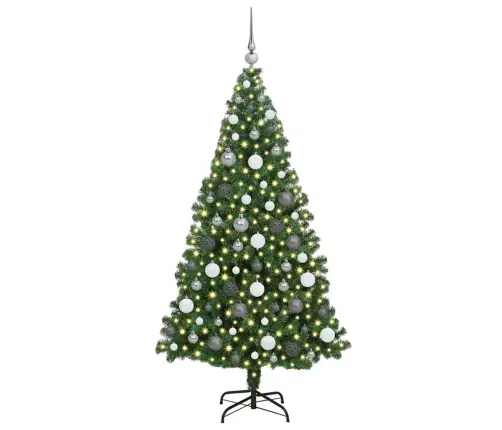 Tehisjõulupuu Roheline 180 Cm Pvc Ja Teras Ja Plast