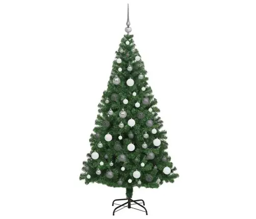 Tehisjõulupuu Roheline 180 Cm Pvc Ja Teras Ja Plast