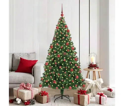 Tehisjõulupuu Roheline 180 Cm Pvc Ja Teras Ja Plast