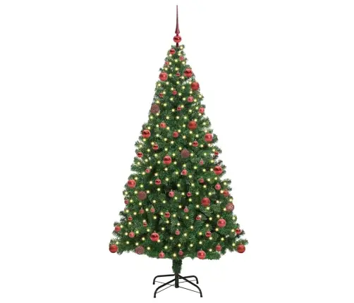 Tehisjõulupuu Roheline 180 Cm Pvc Ja Teras Ja Plast