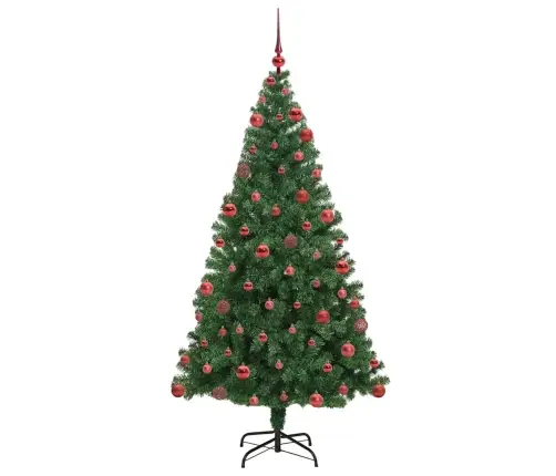 Tehisjõulupuu Roheline 180 Cm Pvc Ja Teras Ja Plast