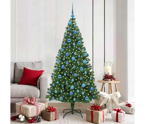 Mākslīgā Ziemassvētku Eglīte Su 300 Led Ar Statīvu Zaļa 180 Cm Vidaxl