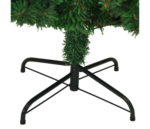 Dirbtinė Kalėdų Eglutė Žalia 210 Cm Pvc Ir Plienas Ir Plastikas