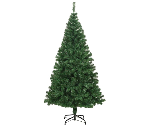 Dirbtinė Kalėdų Eglutė Žalia 210 Cm Pvc Ir Plienas Ir Plastikas