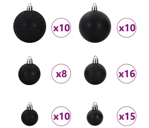 Dirbtinė Kalėdų Eglutė Žalia 210 Cm Pvc Ir Plienas Ir Plastikas