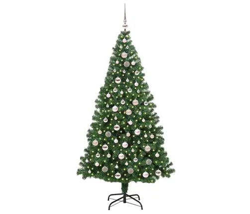 Dirbtinė Kalėdų Eglutė Žalia 210 Cm Pvc Ir Plienas Ir Plastikas Dirbtinė Kalėdų Eglutė Žalia 210 Cm Pvc Ir Plienas Ir Plastikas