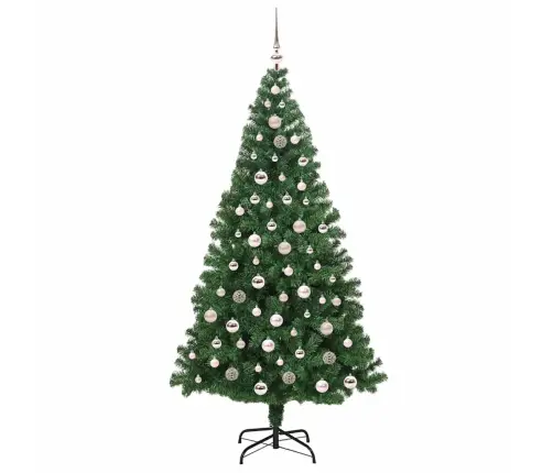 Dirbtinė Kalėdų Eglutė Žalia 210 Cm Pvc Ir Plienas Ir Plastikas Dirbtinė Kalėdų Eglutė Žalia 210 Cm Pvc Ir Plienas Ir Plastikas