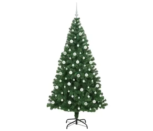 Mākslīgā Ziemassvētku Eglīte Su 300 Led Ar Statīvu Zaļa 210 Cm Vidaxl