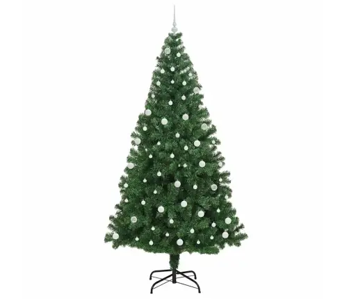 Mākslīgā Ziemassvētku Eglīte Su 300 Led Ar Statīvu Zaļa 240 Cm Vidaxl