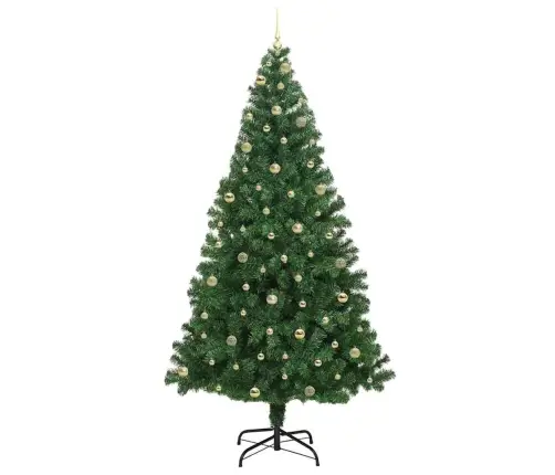 Mākslīgā Ziemassvētku Eglīte Su 300 Led Ar Statīvu Zaļa 240 Cm Vidaxl