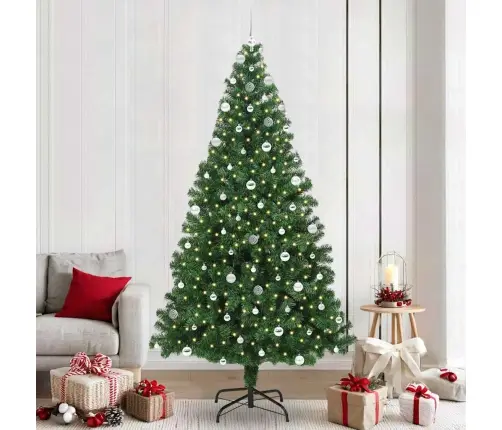 Dirbtinė Kalėdų Eglutė Žalia 240 Cm Pvc Ir Plienas Ir Plastikas Dirbtinė Kalėdų Eglutė Žalia 240 Cm Pvc Ir Plienas Ir Plastikas