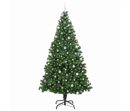 Dirbtinė Kalėdų Eglutė Žalia 240 Cm Pvc Ir Plienas Ir Plastikas Dirbtinė Kalėdų Eglutė Žalia 240 Cm Pvc Ir Plienas Ir Plastikas