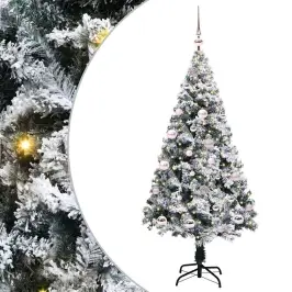 Dirbtinė Kalėdų Eglutė Žalia 150 Cm Pvc Ir Plienas Ir Plastikas