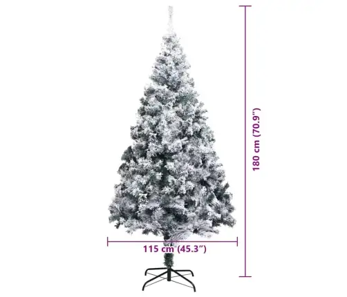 Mākslīgā Ziemassvētku Eglīte Su 300 Led Zaļa 180 X 115 Cm Vidaxl